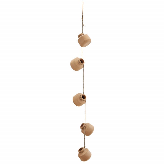 Decoratiune suspendabila maro din ceramica 90 cm Lisa Madam Stoltz