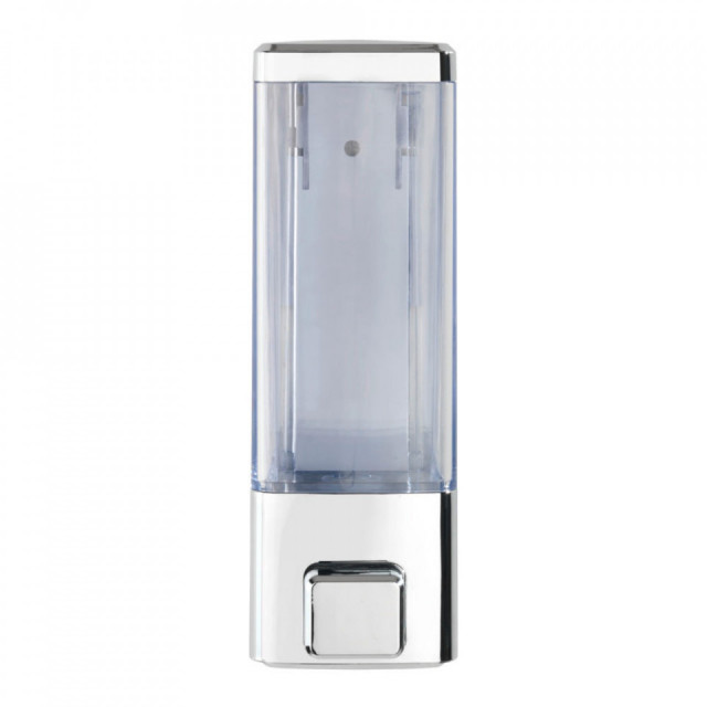 Dispenser sapun lichid de perete argintiu/transparent din PVC 320 ml Istres Wenko
