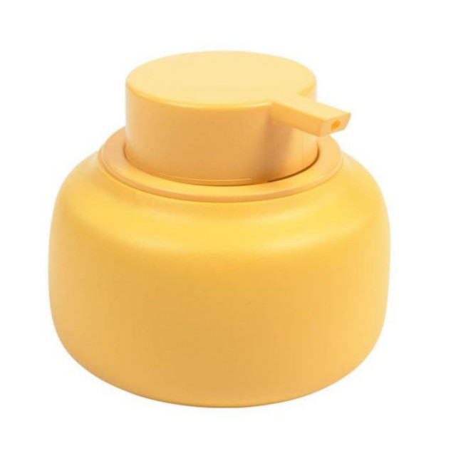 Dispenser sapun lichid galben mustar din polirasina 10x11 cm Chia Kave Home