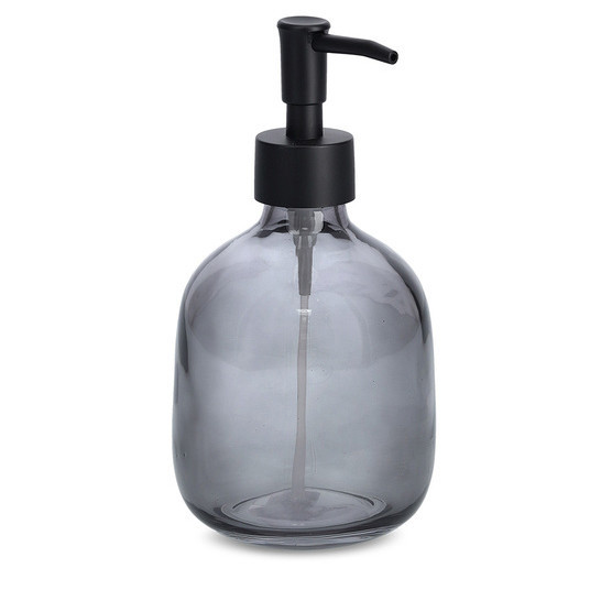 Dispenser sapun lichid gri din sticla 9x18 cm Madonn Zeller