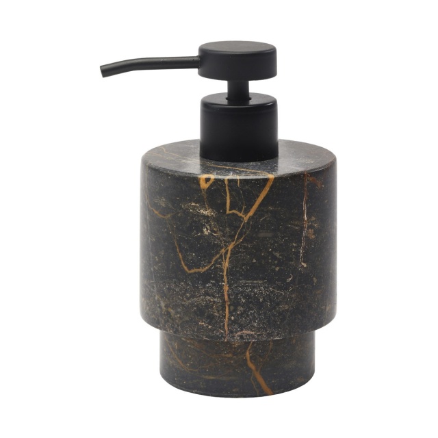 Dispenser sapun lichid negru din piatra 120 ml Porto Aquanova