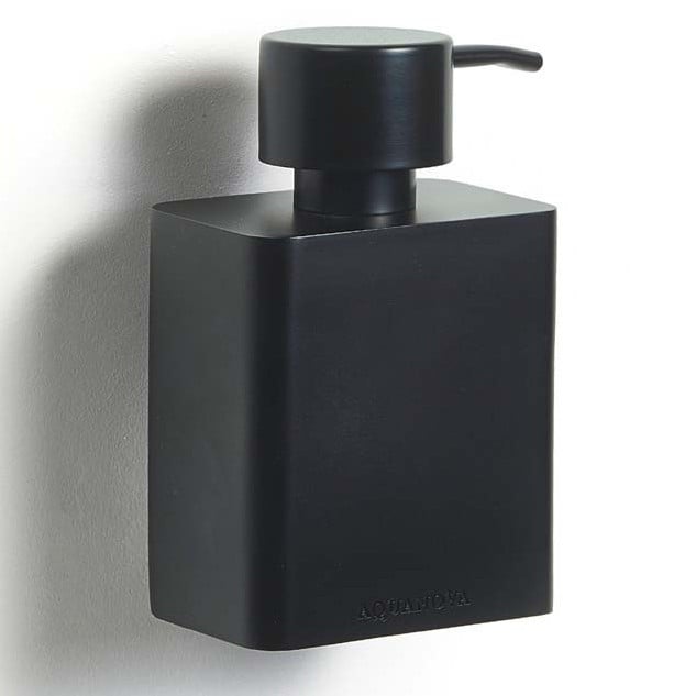 Dispenser sapun lichid negru din polirasina 8x9 cm Khana Aquanova