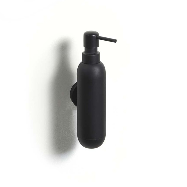Dispenser sapun lichid pentru perete negru din metal 260 ml Sten Aquanova