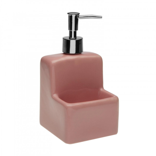 Dispenser sapun lichid roz din dolomita 11x19 cm Vane Versa Home