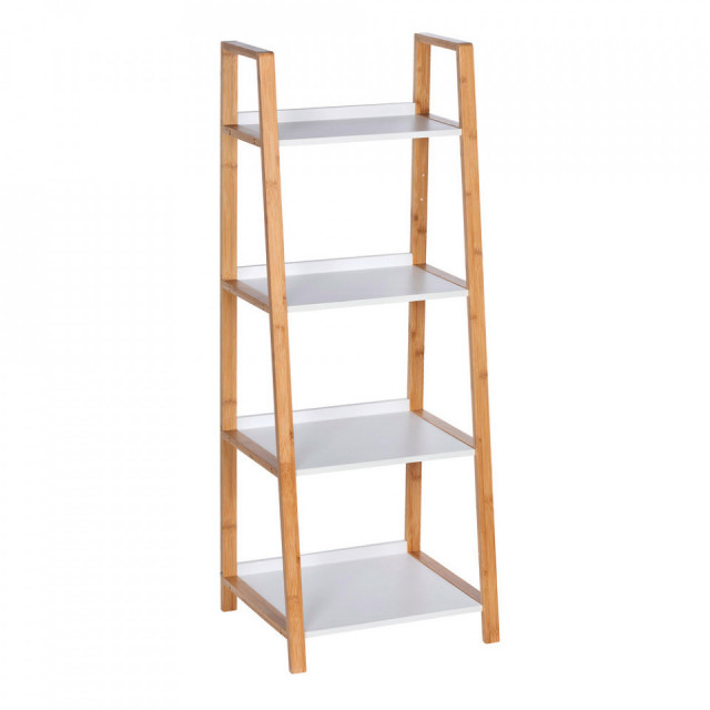 Etajera maro/alba din bambus 112 cm Finja Wenko
