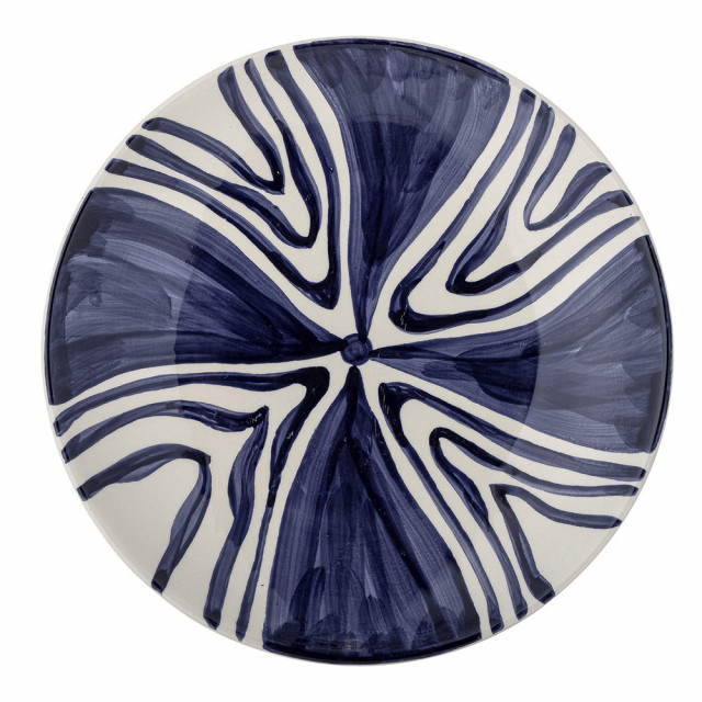 Farfurie intinsa albastra din ceramica 27 cm Shama Bloomingville