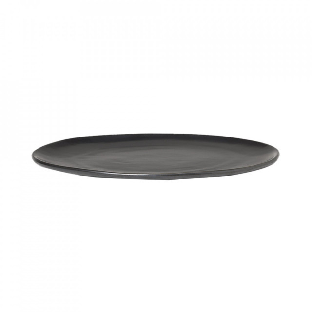 Farfurie intinsa neagra din ceramica 27 cm Flow Ferm Living