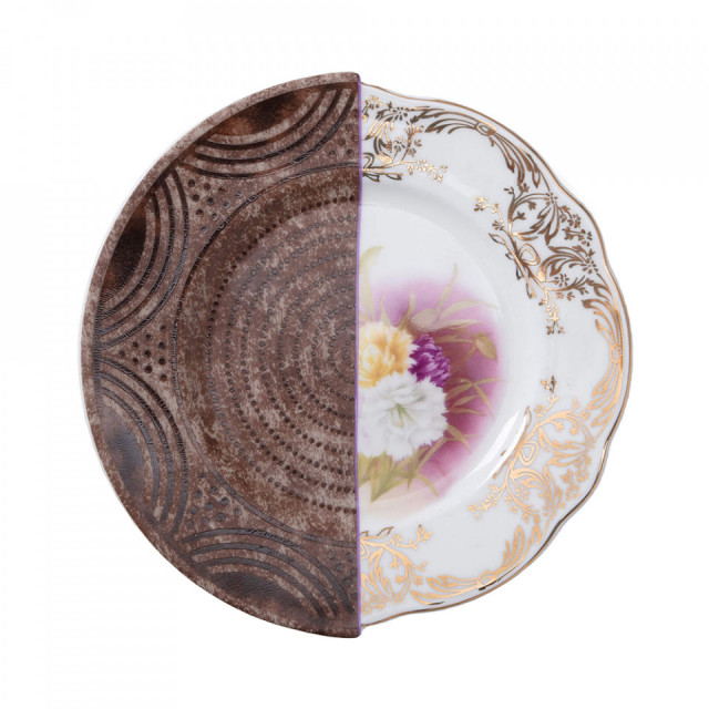 Farfurie pentru desert multicolora din ceramica 20 cm Hybrid Nok Seletti