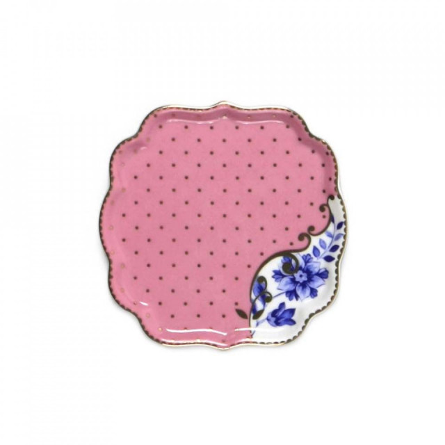 Farfurioara multicolora din portelan 10x10 cm Royal Pip Studio
