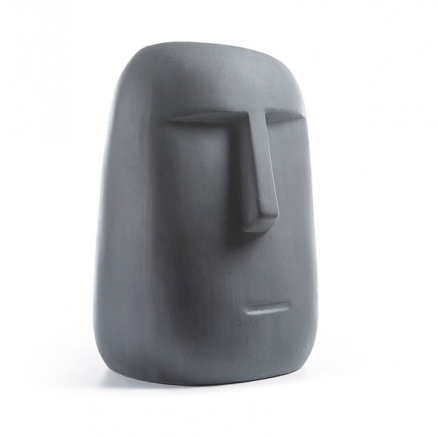 Figurina din ciment gri 47 cm Levia Moai Kave Home