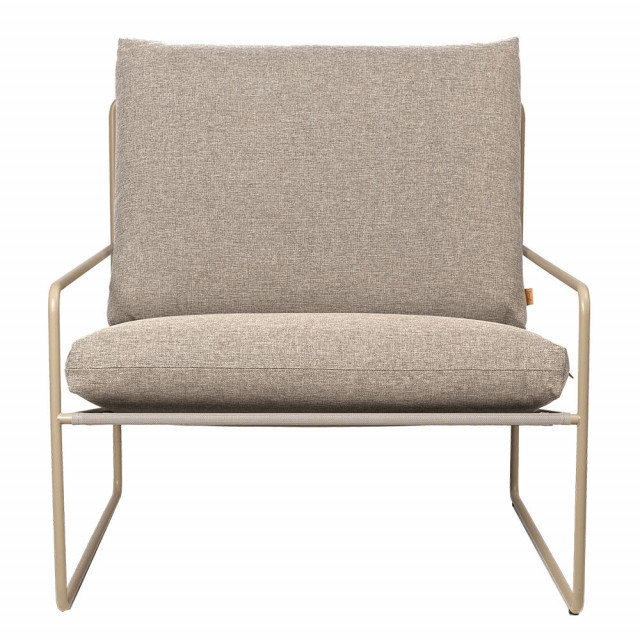 Fotoliu exterior bej din textil Desert Ferm Living