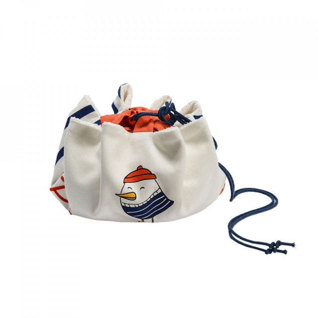 Geanta multicolora din bumbac Harriet Amadeus Les Petits