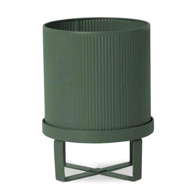 Ghiveci verde cu suport din metal 18 cm Bau Ferm Living