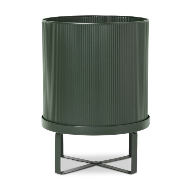 Ghiveci verde cu suport din metal 28 cm Beau Ferm Living