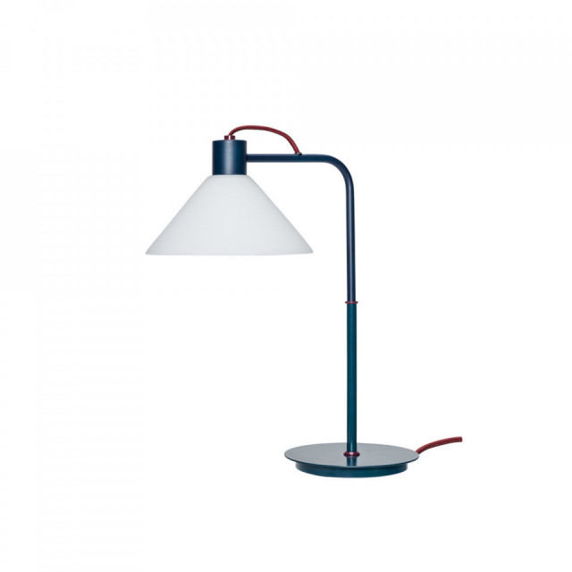 Lampa birou alba/albastra din metal 44 cm Spot Hubsch