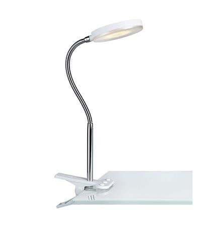 Lampa birou alba/argintie din metal 40 cm LED Flex Ale Markslojd