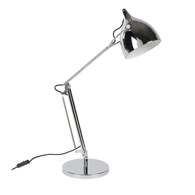 Lampa birou argintie din metal 37 cm Reader Zuiver