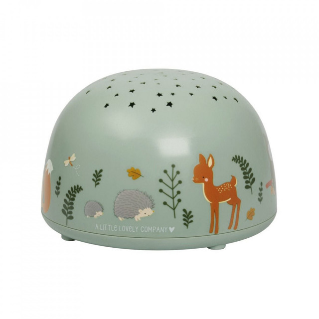 Lampa cu proiector multicolora din plastic Forest Friends A Little Lovely Company