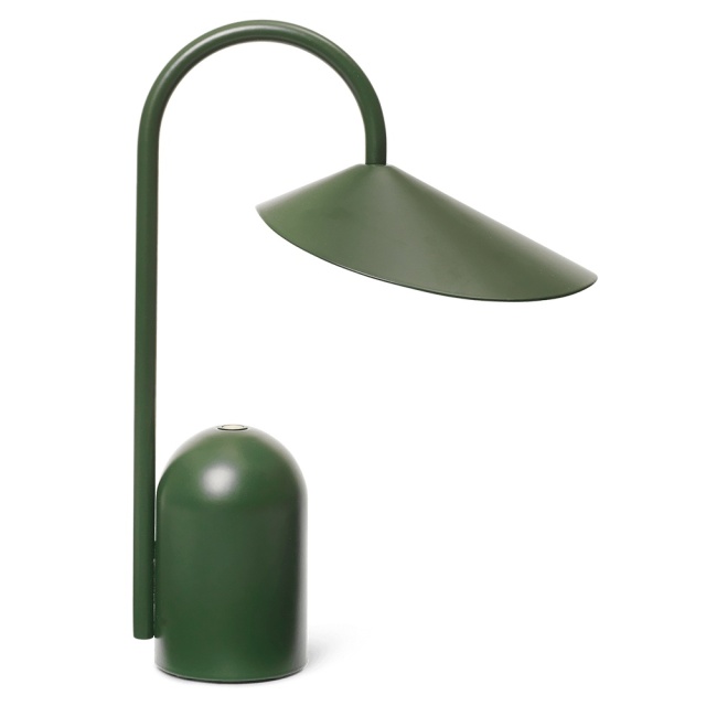 Lampa portabila de verde crem din metal 30 cm Arum Ferm Living