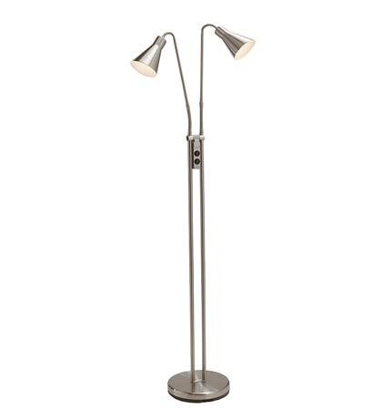 Lampadar argintiu din metal cu 2 becuri 150 cm Odense Markslojd