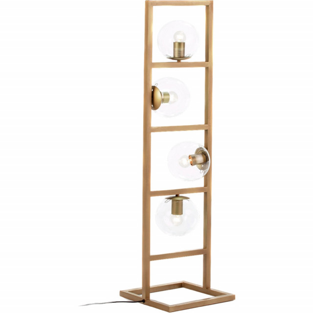 Lampadar auriu din metal cu 4 becuri 110 cm Ulimn Thai Natura