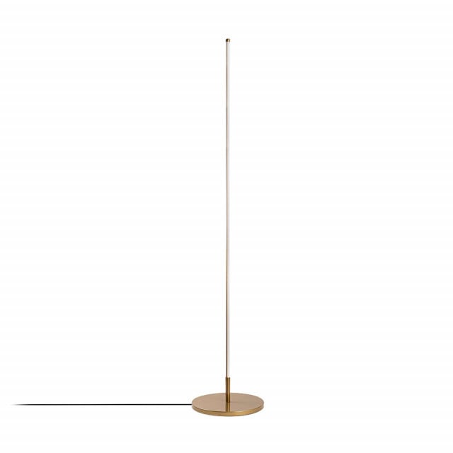 Lampadar auriu din metal cu LED 153 cm Only The Home Collection