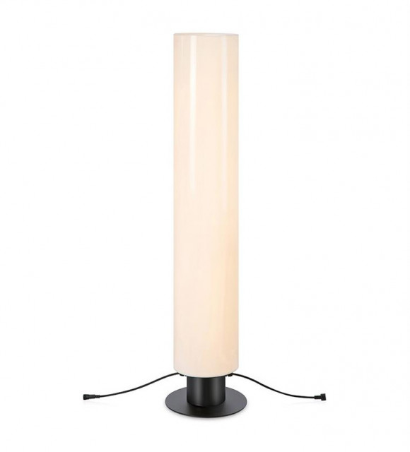 Lampadar dimabil alb/negru din plastic si metal pentru exterior cu LED 110 cm Garden Markslojd