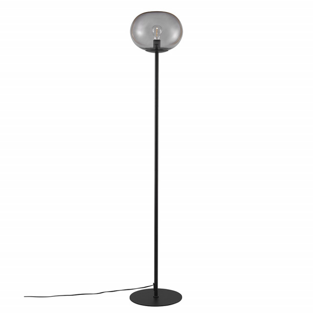 Lampadar gri/negru din metal si sticla 150 cm Alton Nordlux
