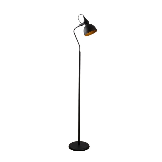 Lampadar negru/auriu din metal 183 cm Lik The Home Collection