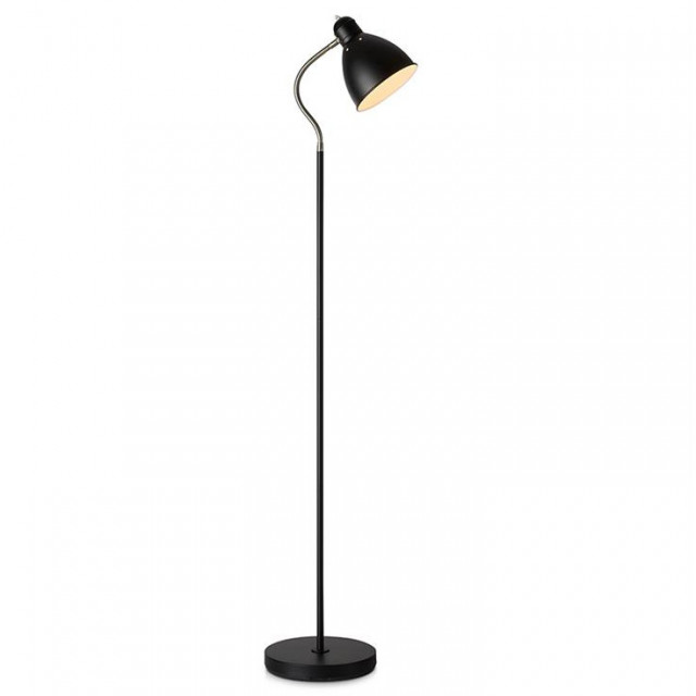 Lampadar negru din metal 145 cm Nitta Markslojd