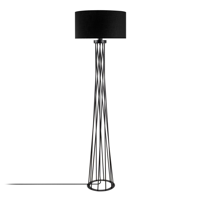 Lampadar negru din metal 175 cm Tall The Home Collection