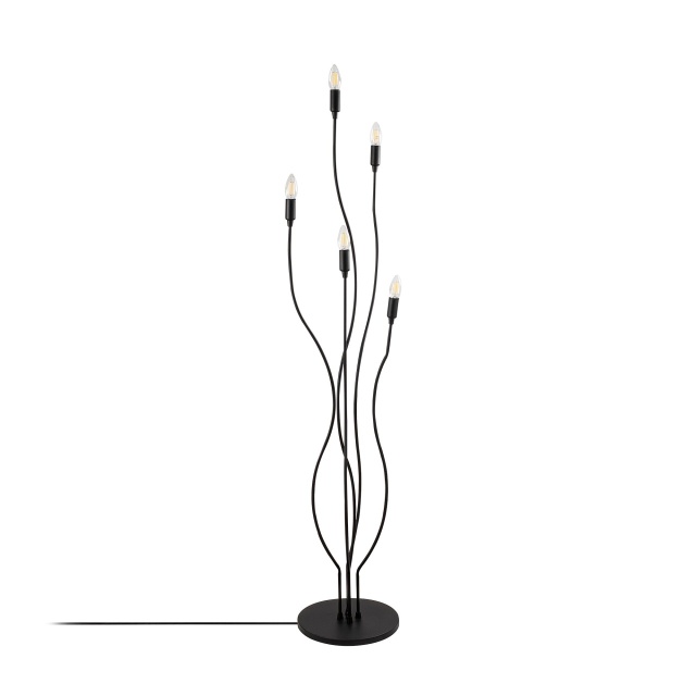 Lampadar negru din metal cu 5 becuri 155 cm Bonibon Avy The Home Collection