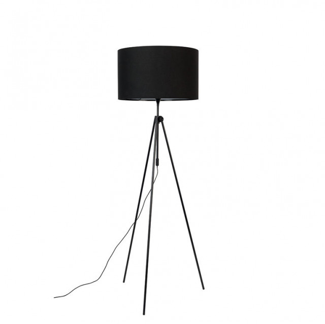 Lampadar negru din textil 181 cm Lesley Zuiver