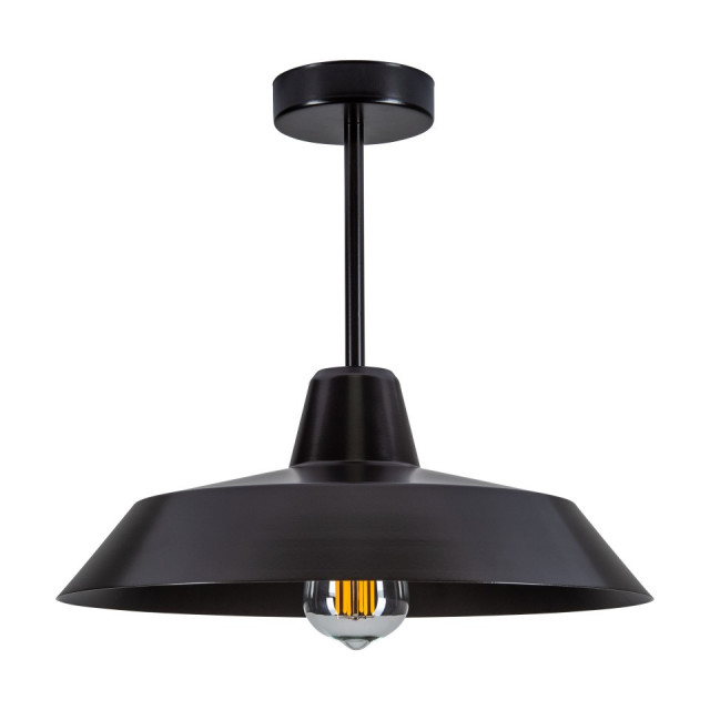 Lustra neagra din metal Black Sotto Luce