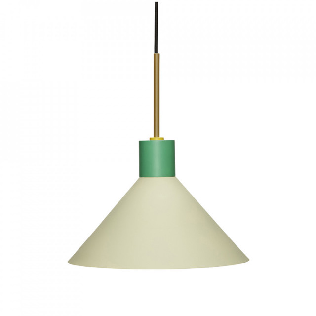 Lustra verde/alba din metal Crayon Hubsch