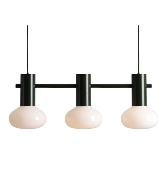Lustra verde muschi din metal cu 3 becuri Flo S Aldex