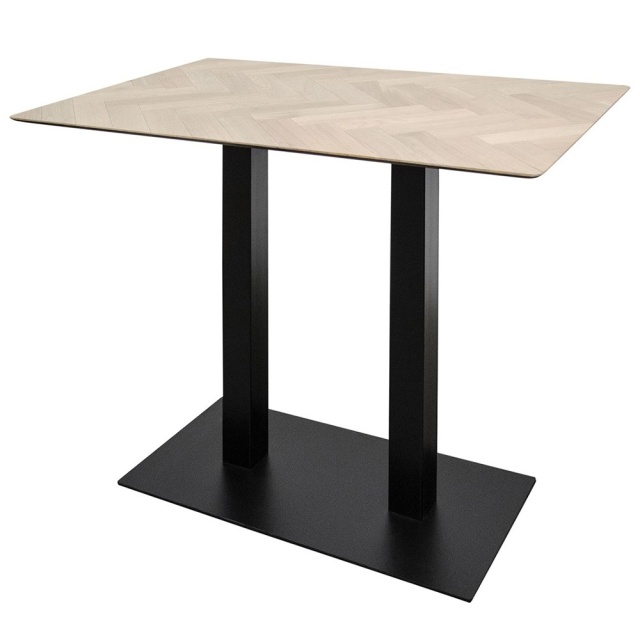 Masa bar maro/neagra din metal 70x110 cm Herringbone Versmissen