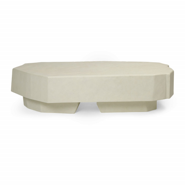 Masa de cafea alb antic din ciment 82x164 cm Staffa Ferm Living