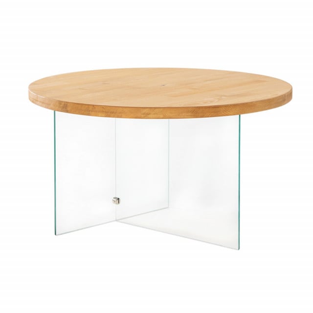 Masa de cafea maro/transparenta din lemn 70 cm Serenity The Home Collection