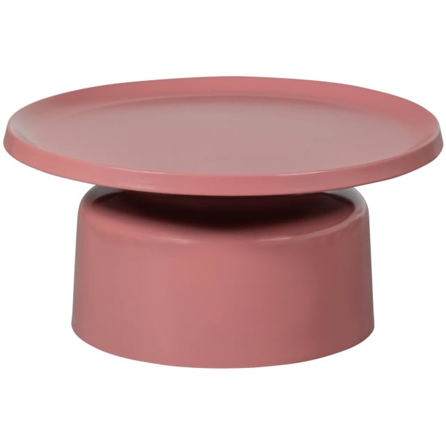 Masa de cafea roz din metal 74 cm Duuk Woood