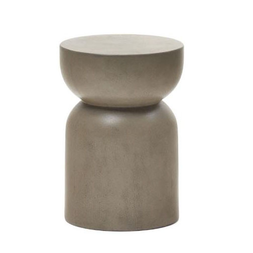 Masa laterala gri din ciment 32 cm Garbet Kave Home