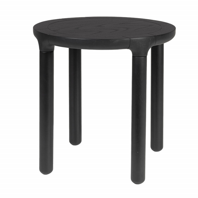 Masa laterala neagra din lemn 45 cm Storm Zuiver