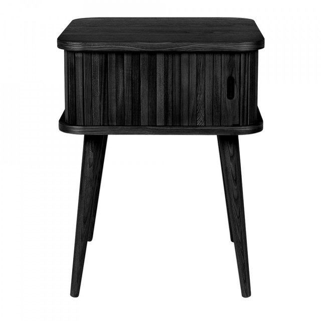 Masa laterala neagra din lemn 45x45 cm Barbier Zuiver