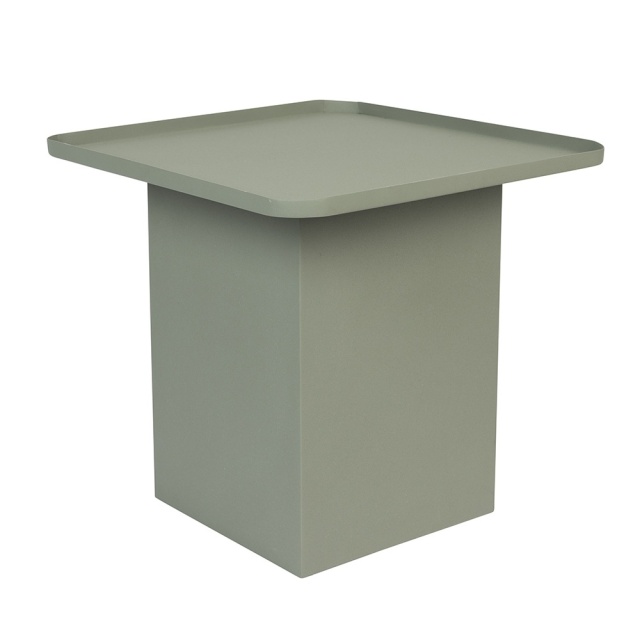 Masa laterala verde din metal 44x44 cm Sverre The Home Collection