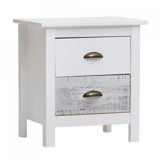 Noptiera multicolora din lemn Romantica The Home Collection