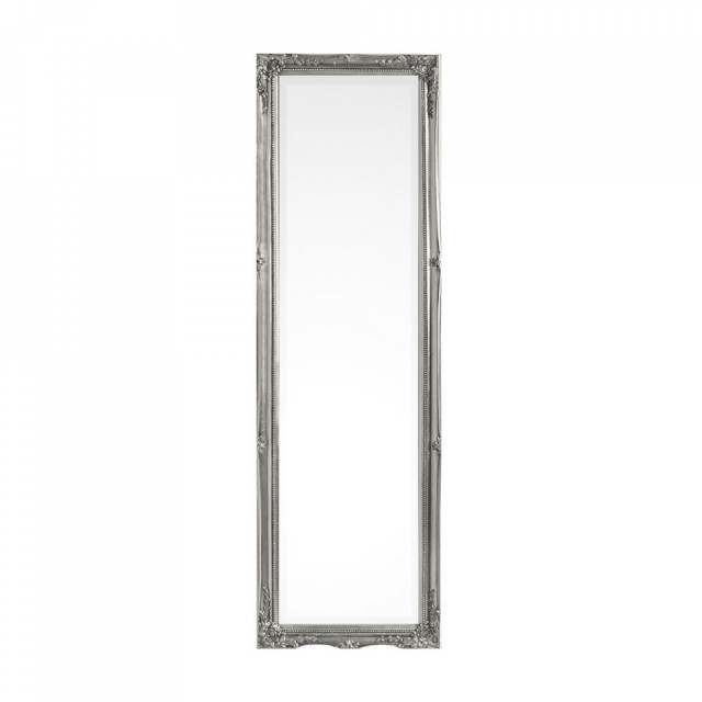 Oglinda dreptunghiulara argintie din lemn de paulownia 36x126 cm Miro Bizzotto