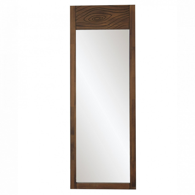 Oglinda dreptunghiulara maro inchis din lemn 55x155 cm Cheval The Home Collection