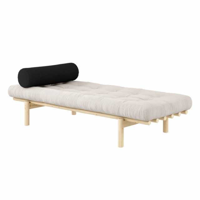 Pat de zi maro ivorie/maro din poliester si lemn de pin 200 cm Next Karup Design
