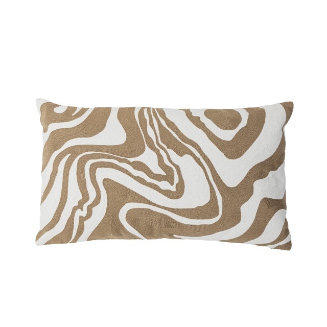 Perna dreptunghiulara crem din bumbac 35x60 cm Aba Bloomingville