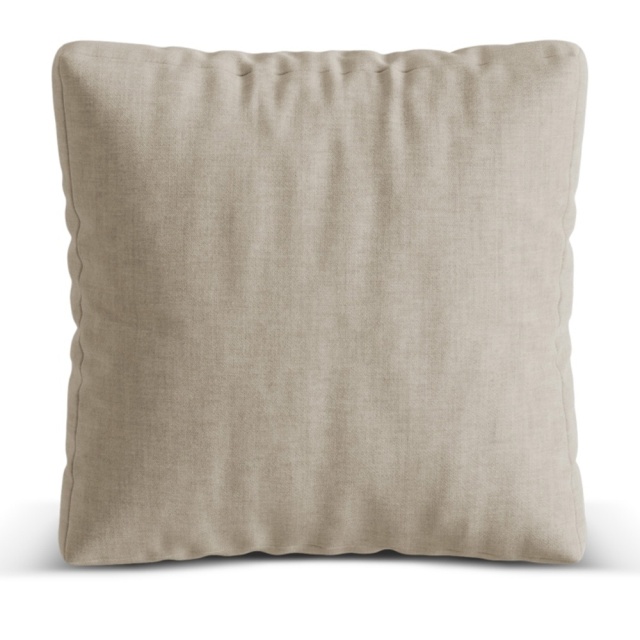 Perna patrata bej deschis din textil 40x40 cm Martina Micadoni